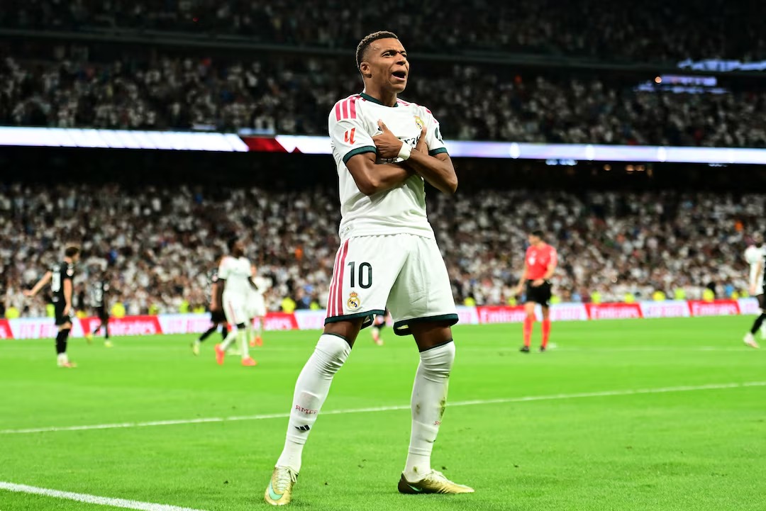 Mbappe hat-trick powers Real Madrid past Real Sociedad on Mourinho's Bernabeu return
