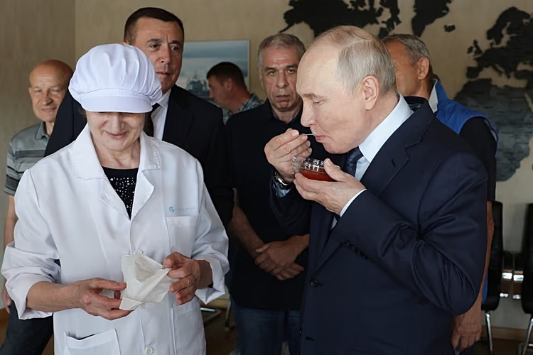 Tokyo issues angry response as Putin makes his first visit to the disputed Kuril islands
