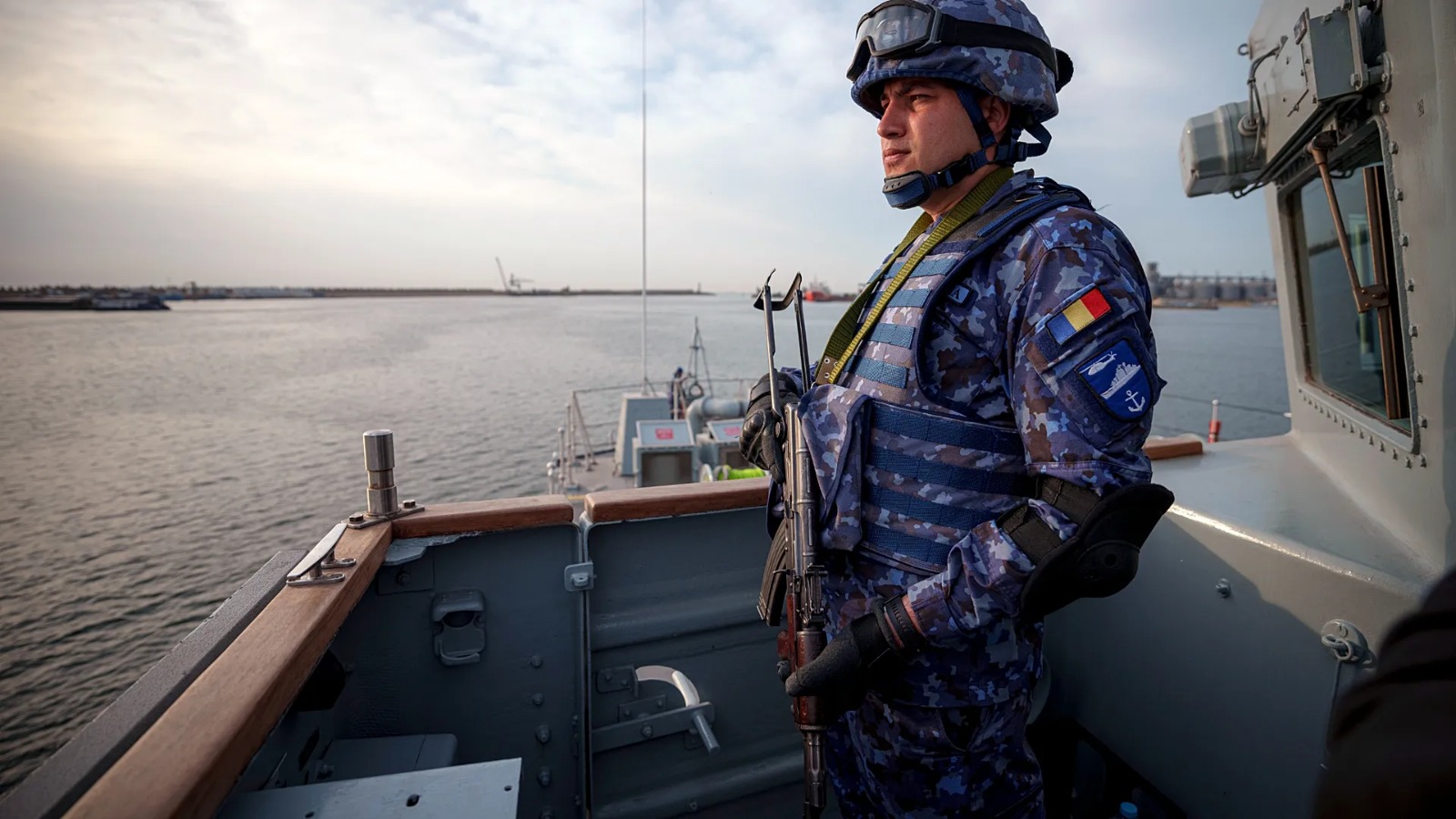 Naval drone explodes in the Romanian port of Constanta
